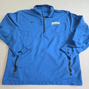 Nike Golf Pullover Men L Blue Quarter Zip SweetWater Brewing Company Windbreaker